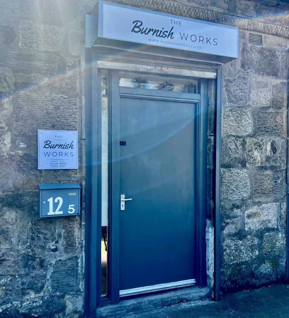 Front door to The Burnish Works